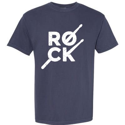 Rock Music Drum Garment-Dyed Heavyweight T-Shirt