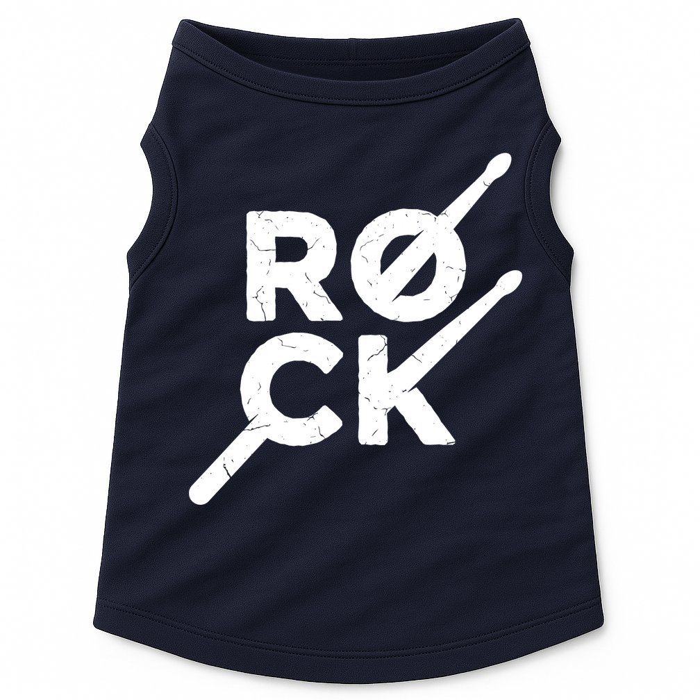 Rock Music Drum Doggie Tank