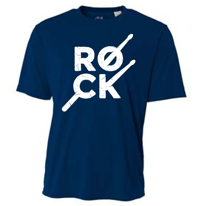 Rock Music Drum Cooling Performance Crew T-Shirt