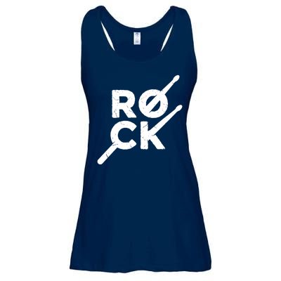 Rock Music Drum Ladies Essential Flowy Tank