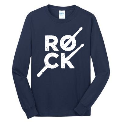 Rock Music Drum Tall Long Sleeve T-Shirt