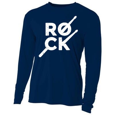 Rock Music Drum Cooling Performance Long Sleeve Crew