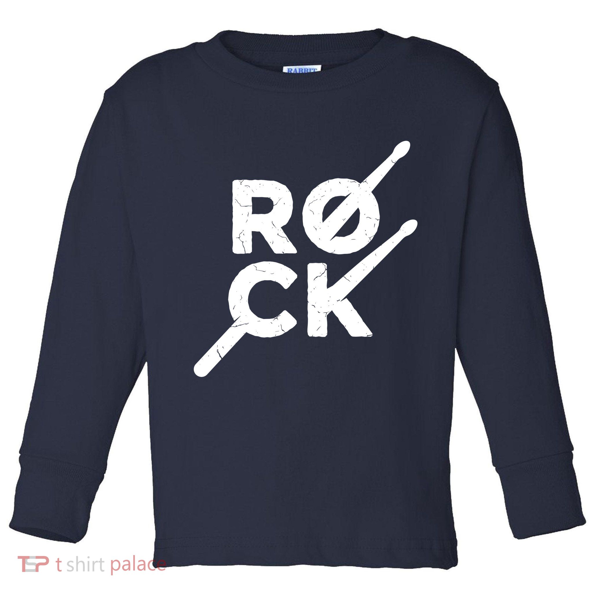 Rock Music Drum Toddler Long Sleeve Shirt