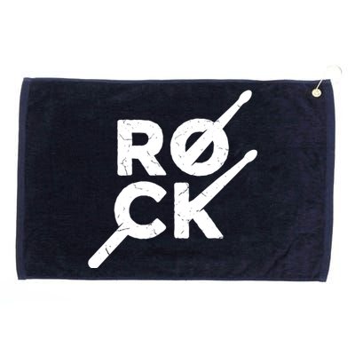 Rock Music Drum Grommeted Golf Towel