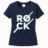 Rock Music Drum Womens T-Shirt