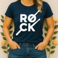 Rock Music Drum Womens T-Shirt