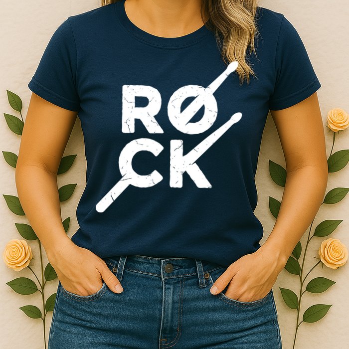 Rock Music Drum Womens T-Shirt