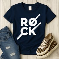 Rock Music Drum Womens T-Shirt