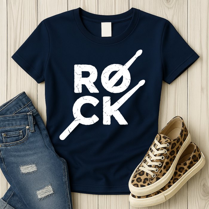 Rock Music Drum Womens T-Shirt