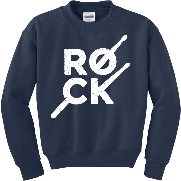 Rock Music Drum Kids Sweatshirt