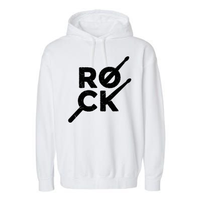 Rock Music Drum Garment-Dyed Fleece Hoodie