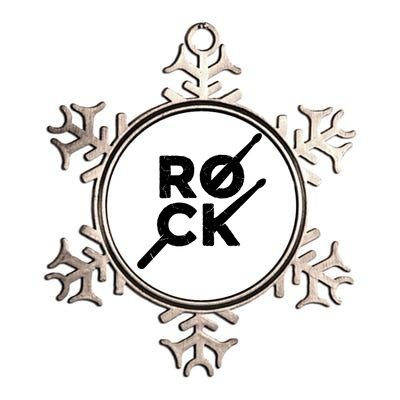 Rock Music Drum Metallic Star Ornament