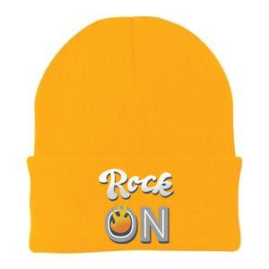 Rock On Flame Knit Cap Winter Beanie