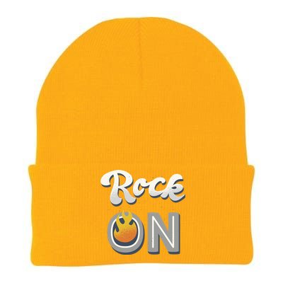 Rock On Flame Knit Cap Winter Beanie