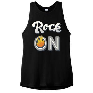 Rock On Flame Ladies PosiCharge Tri-Blend Wicking Tank