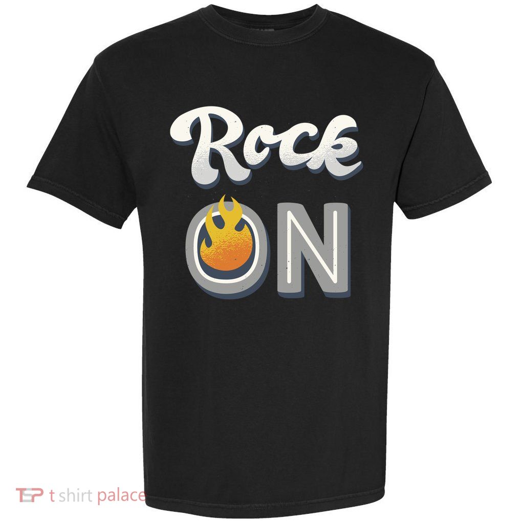 Rock On Flame Garment-Dyed Heavyweight T-Shirt