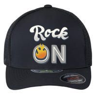 Rock On Flame Flexfit Unipanel Trucker Cap