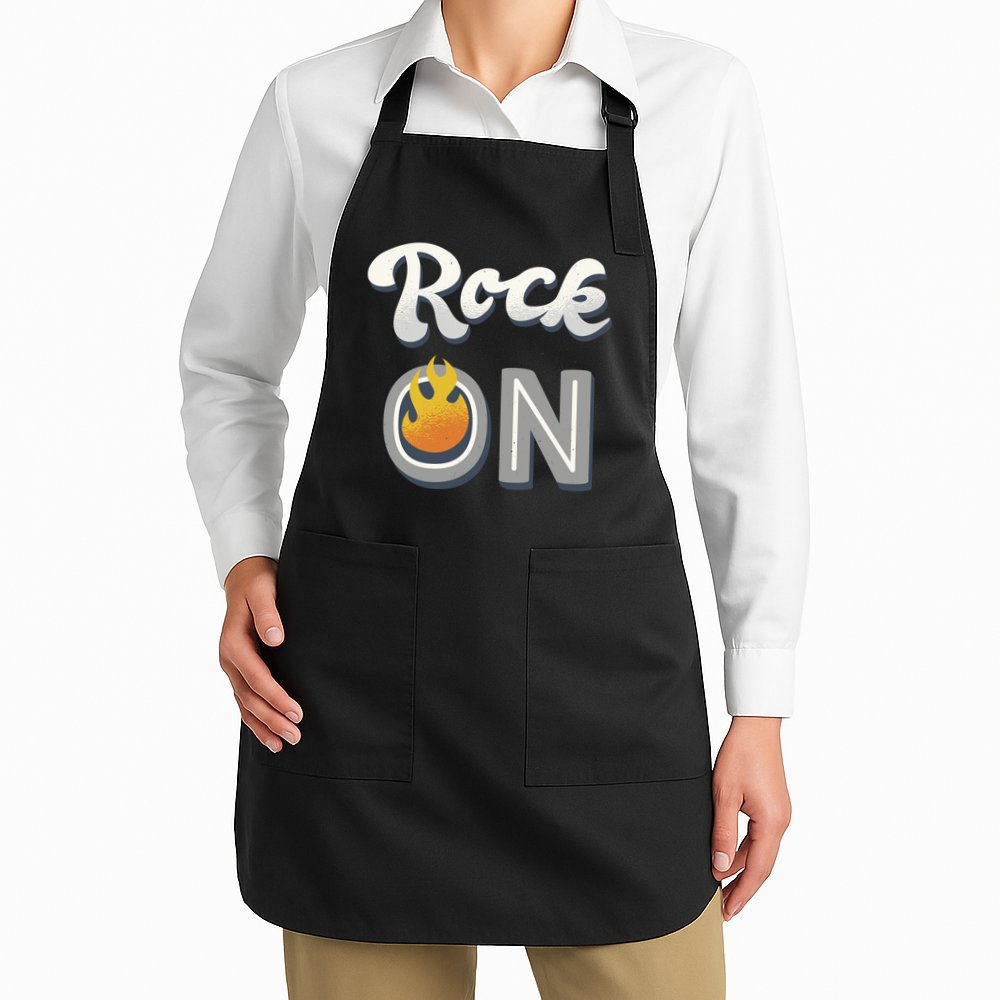 Rock On Flame Apron