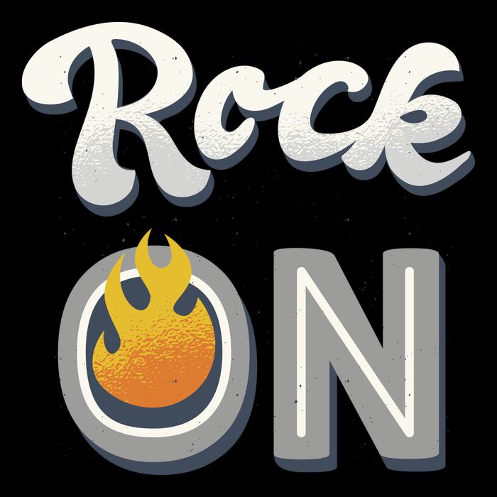 Rock On Flame Apron
