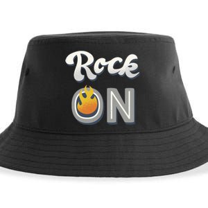 Rock On Flame Sustainable Bucket Hat