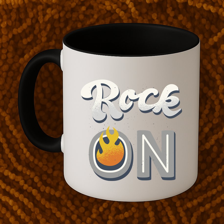 Rock On Flame Mug