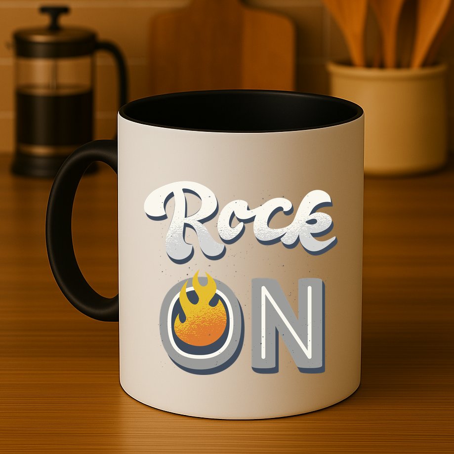 Rock On Flame Mug