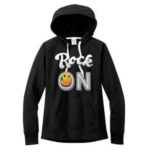 Rock On Flame Women's Fleece Hoodie