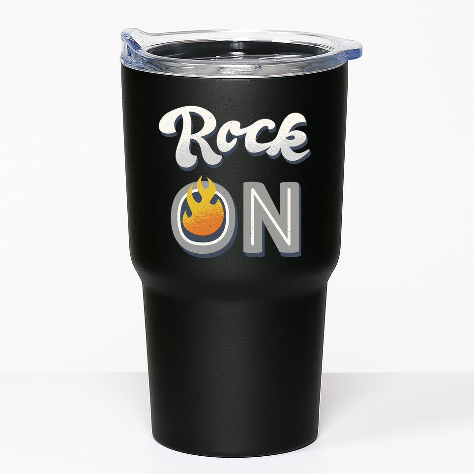 Rock On Flame Tumbler