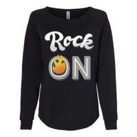 Rock On Flame Womens California Wash Sweatshirt