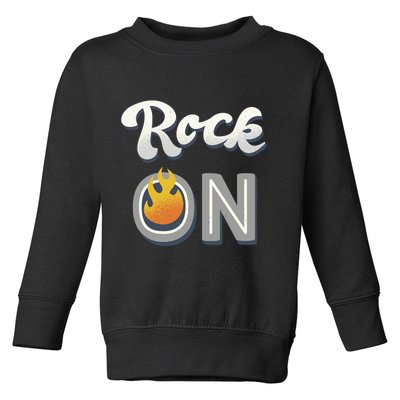 Rock On Flame Toddler Sweatshirt
