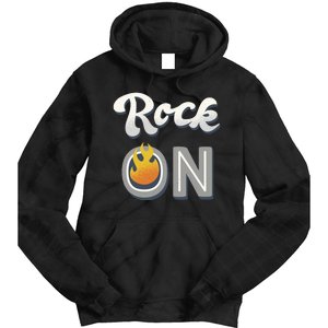 Rock On Flame Tie Dye Hoodie