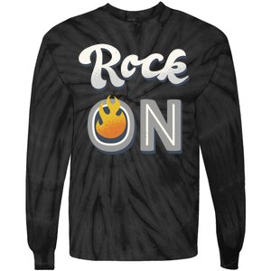 Rock On Flame Tie-Dye Long Sleeve Shirt