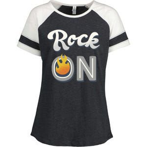 Rock On Flame Enza Ladies Jersey Colorblock Tee