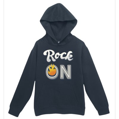 Rock On Flame Urban Pullover Hoodie