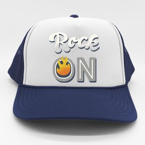 Rock On Flame Trucker Hat