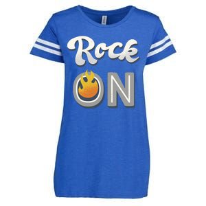 Rock On Flame Enza Ladies Jersey Football T-Shirt