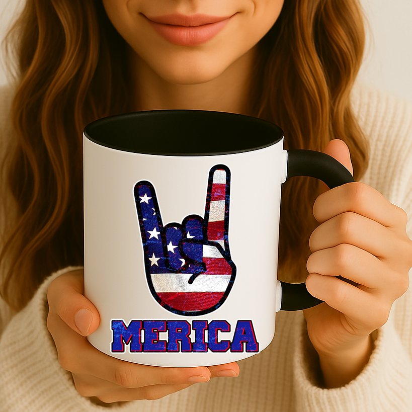 Rock On Merica Mug