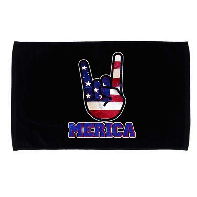 Rock On Merica Microfiber Hand Towel