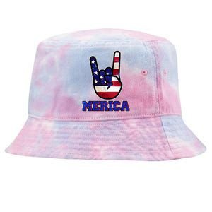 Rock On Merica Tie-Dyed Bucket Hat