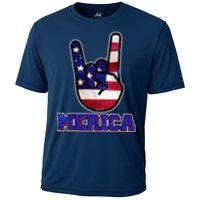 Rock On Merica Cooling Performance Crew T-Shirt