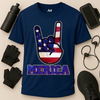 Rock On Merica Cooling Performance Crew T-Shirt