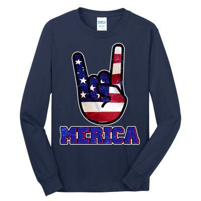 Rock On Merica Tall Long Sleeve T-Shirt