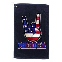 Rock On Merica Golf Towel