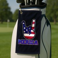 Rock On Merica Golf Towel