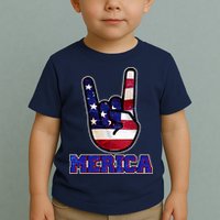Rock On Merica Toddler T-Shirt