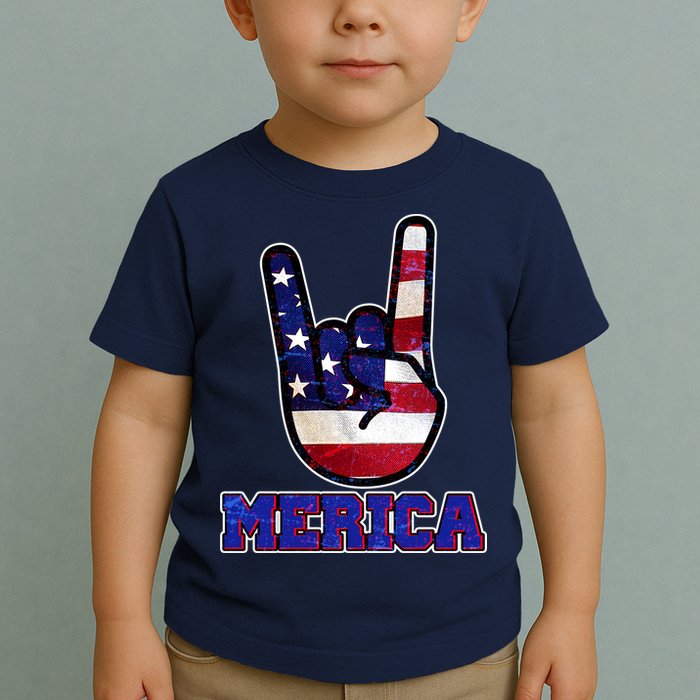 Rock On Merica Toddler T-Shirt