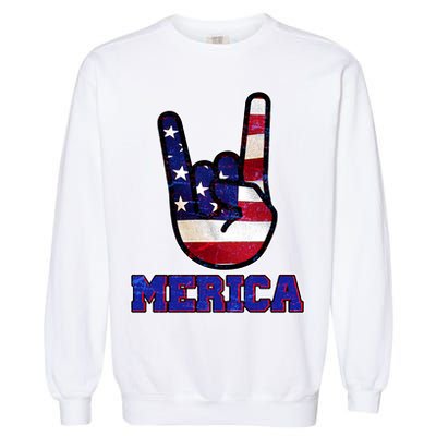 Rock On Merica Garment-Dyed Sweatshirt