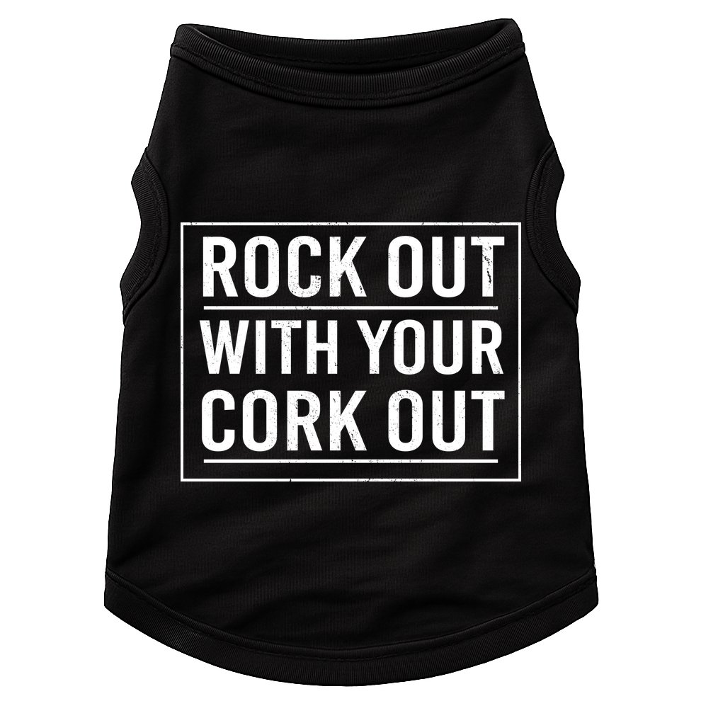 Rock Out With Your Cork Out Doggie Tank