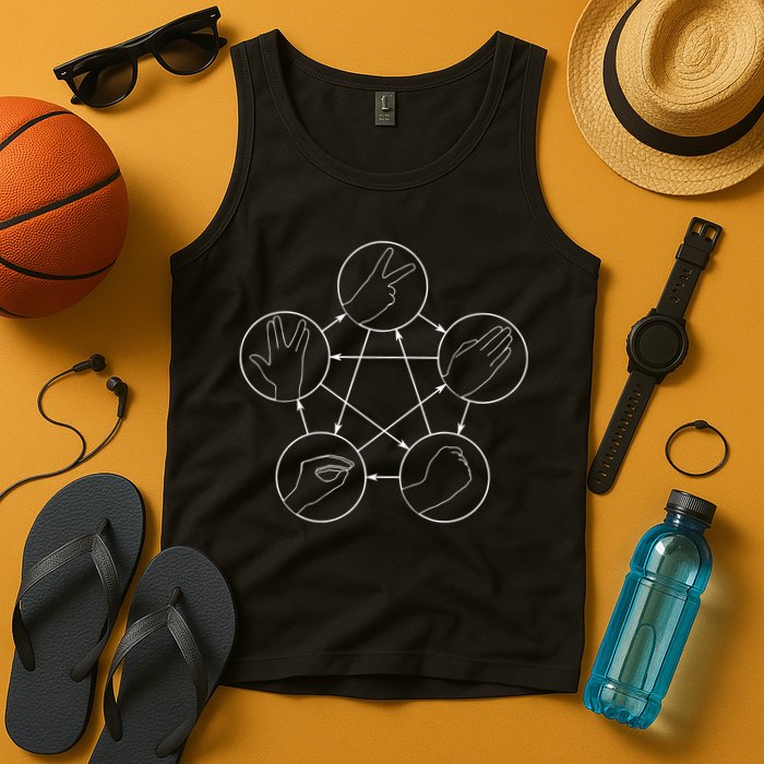 Rock Paper Scissors Lizard Spock Tank Top