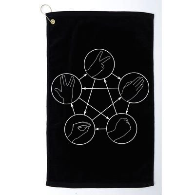 Rock Paper Scissors Lizard Spock Golf Towel